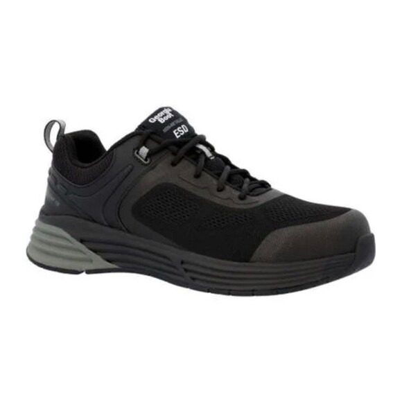 Georgia Boot Nano CT ESD Athletic Black Work Shoes Composite Toe‎ Mens 12 EU 46 - Picture 1 of 9